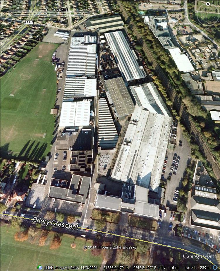 The Priory Crescent site in 2006