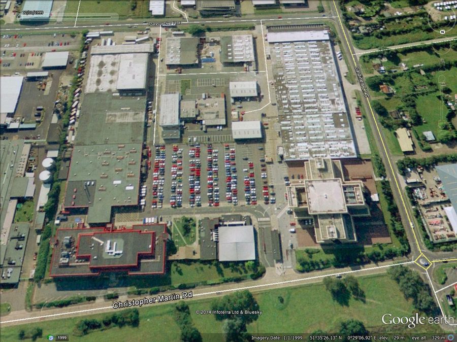 The Christopher Martin Road site – 1999