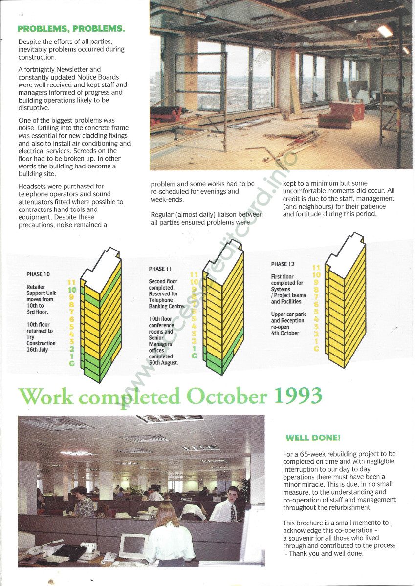 Work completed, October 1993