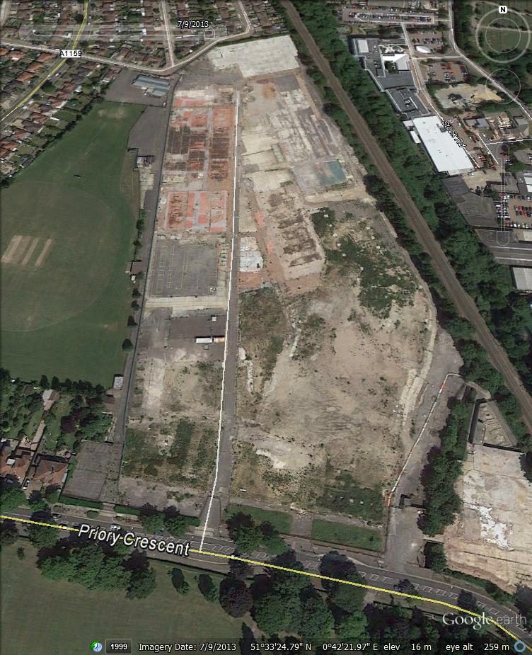 The Priory Crescent site – 2013