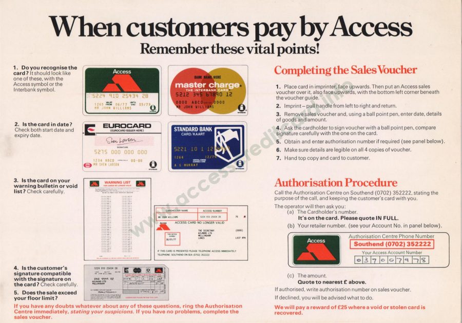 Access Sales Guide #3 (supplied by Stew Mills)