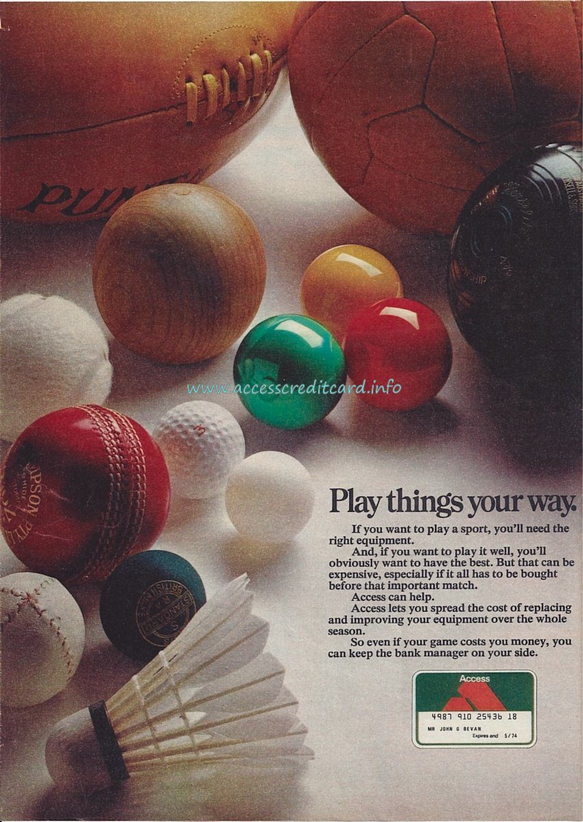 Access – play things your way. (Observer Magazine, 5 August 1973)