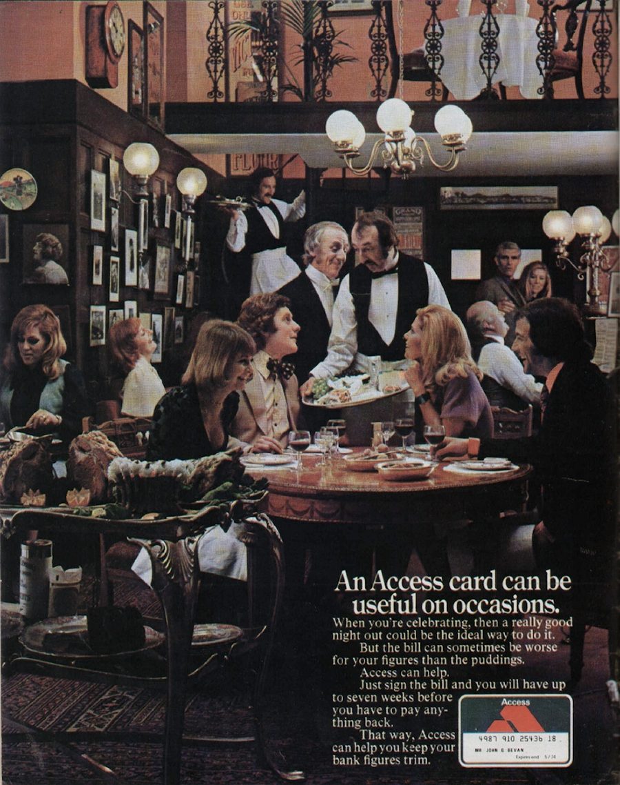 An Access card can be useful on occasions. (TV Times, 25 August 1973)